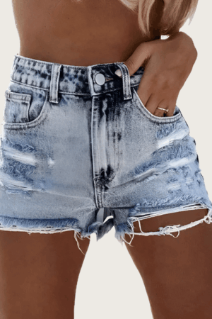 denim shorts