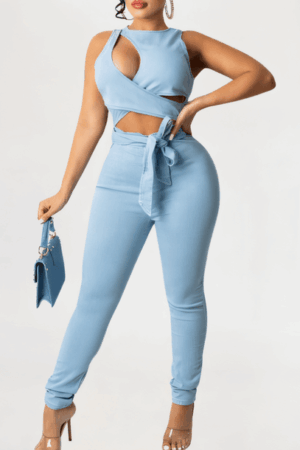 denim jumpsuit