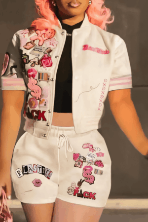 Plastic Barbie Shorts Set