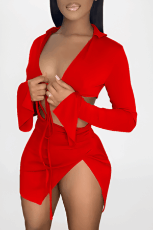 Alexis Wrapped Top Set