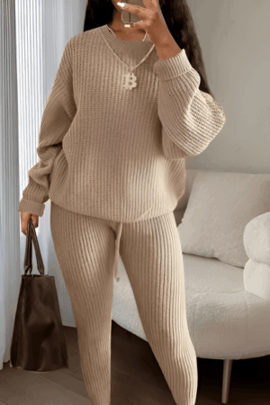 knitted pants set
